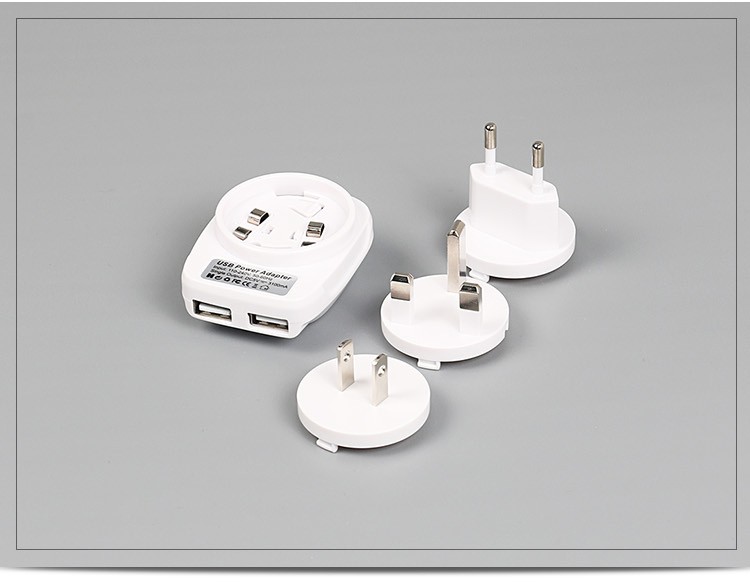 Egyetemes utazási adapter 2 usb port