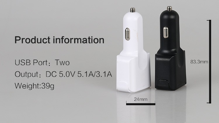 3USB Type-c quick travel car charger 