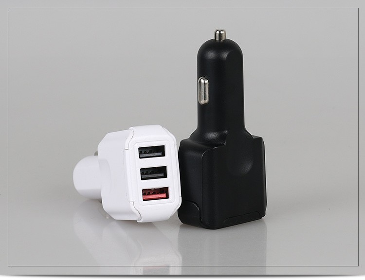 3USB Type-c quick travel car charger 