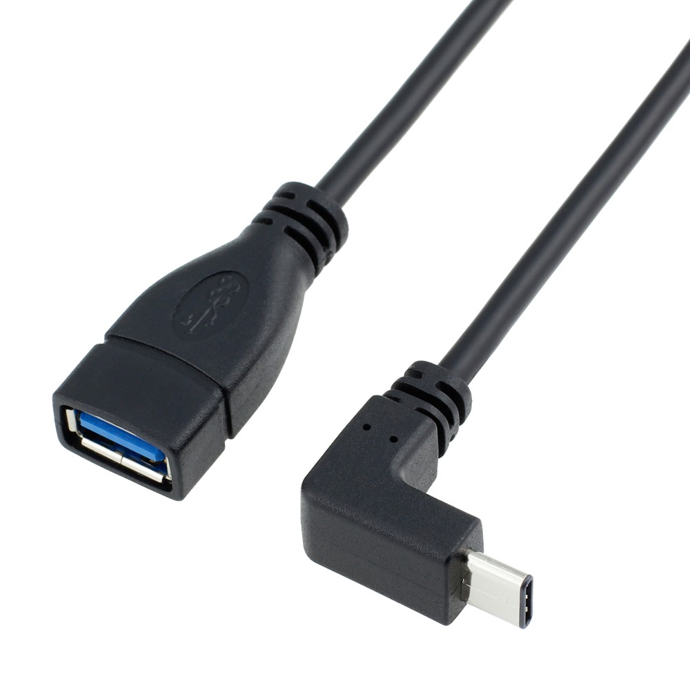 Tipe-C USB 3.0 Jenis AF kanan sudut 90 derajat Kabel Data