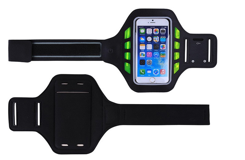 LED running mobile phone armband