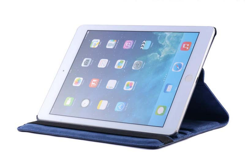 360 Grau Girar Couro PU Case Para iPad Pro 9,7