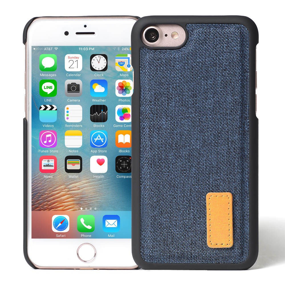 Stitch leather phone case