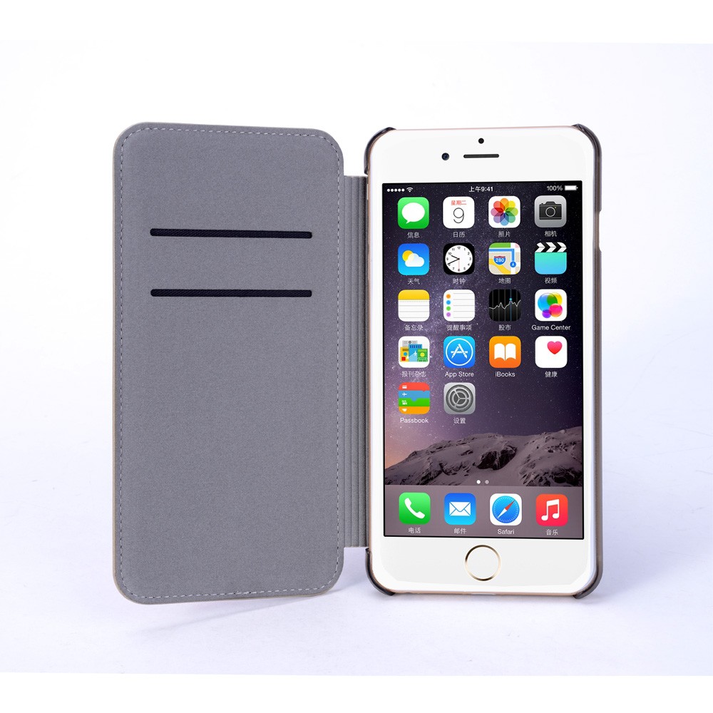 Funda de cuero PU teléfono para iphone 6