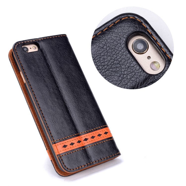 Læder Tegnebog Telefon Case Cover for Iphone6