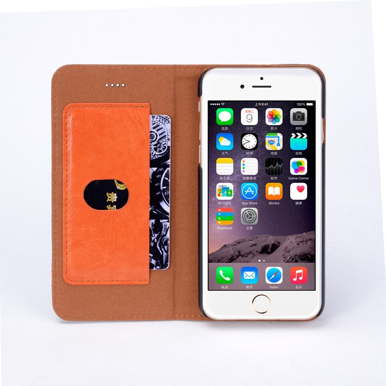 Leather Wallet Telefono Caso Cover per Iphone6