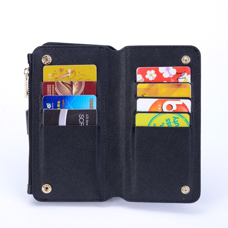 Detachable Wallet Leather Smartphone Case for Iphone6 with Eight Card Slots