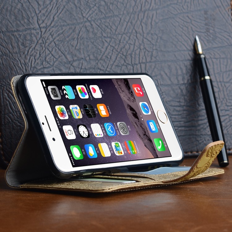  cuir etui pour téléphone portable pour iphone 6 plus