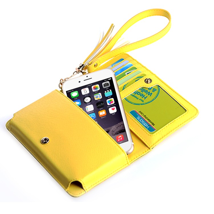 kožené telefon wallet pouzdro pro iphone 6