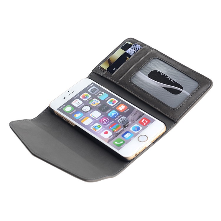 Zipper Telepon Dompet Untuk iPhone 6 Dengan Koin Saku