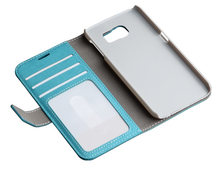 PU Cuoio Cell Phone Case per Samsung S6