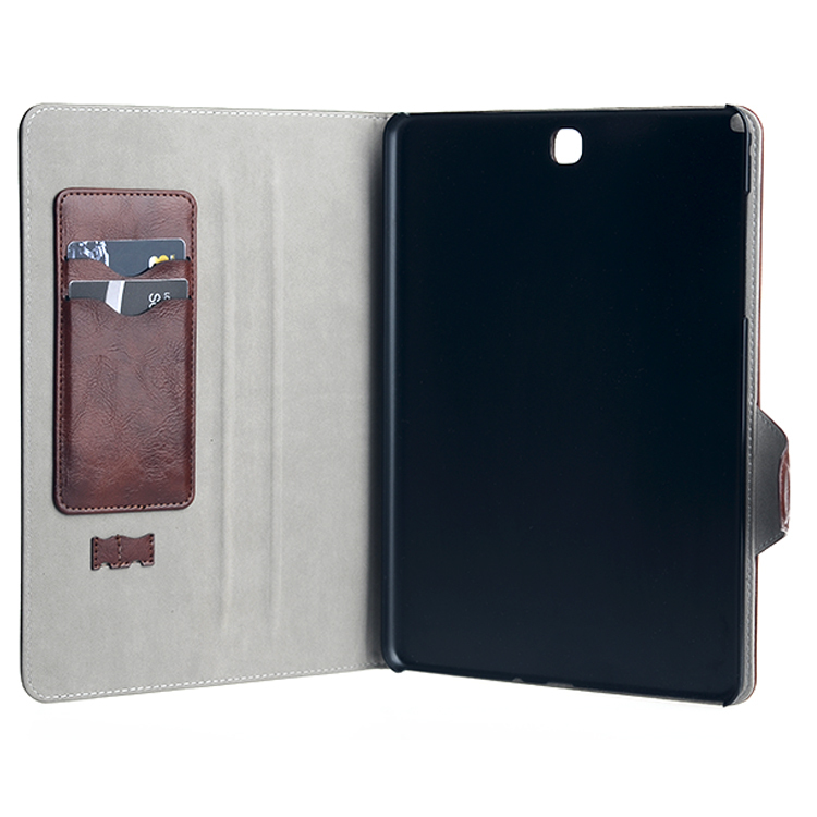 Brown Vintage Flip Caso Cobrir Para Samsung Galaxy Tab5