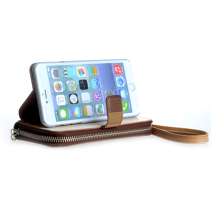  PU Cuero Flip Cartera Estuche Protector para iphone 6s