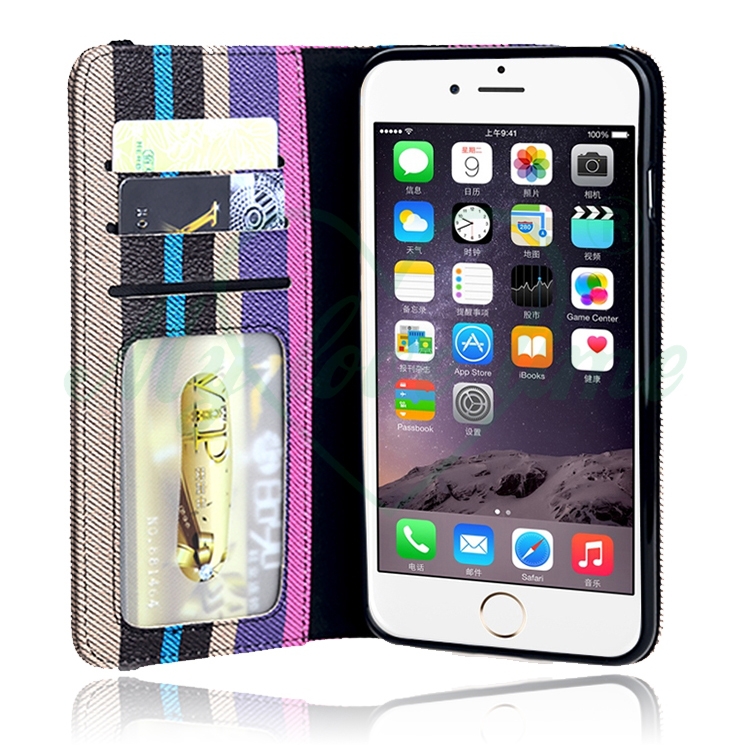 PU Cuir Card Slot Housse pour iphone6 plus