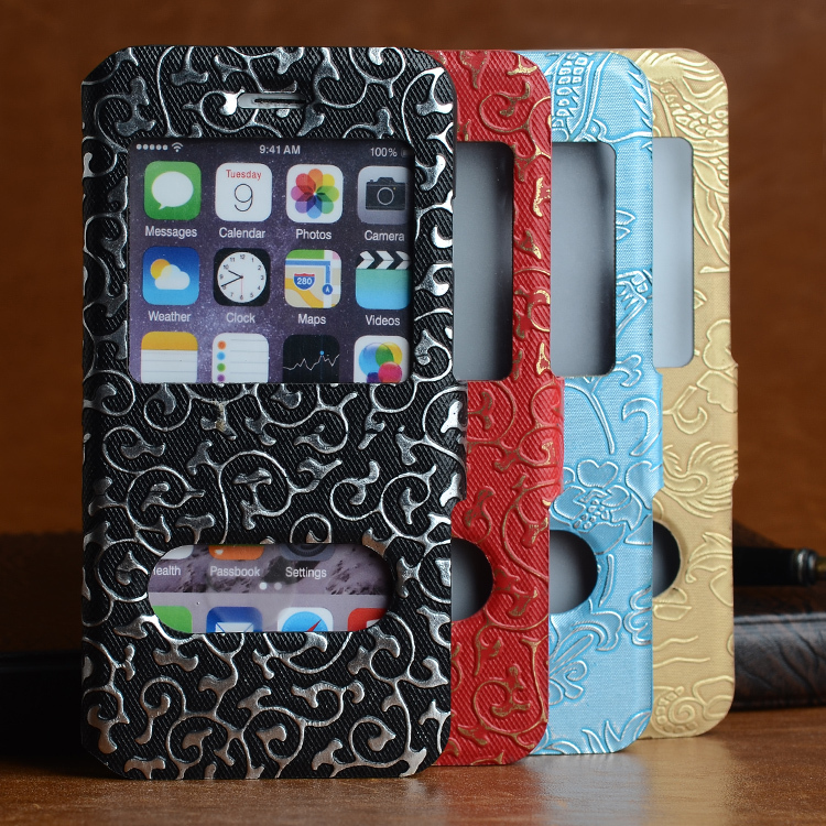  ramping ponsel leather case untuk iPhone 6