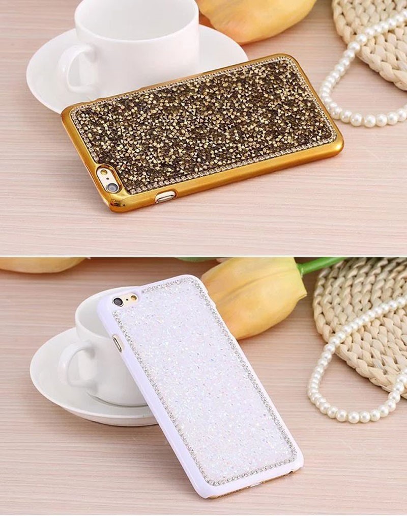  Diamante Bling celular parachoques plástico duro funda para apple iPhone 7 plus