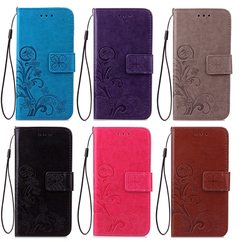  Emboss leather flip phone case for iphone 7