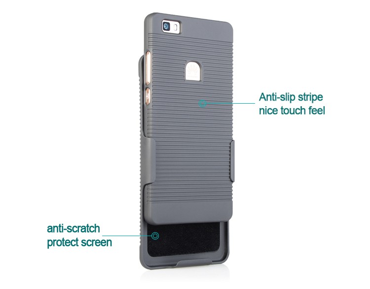 phone cover med bälteshållare för Huawei P8 Lite