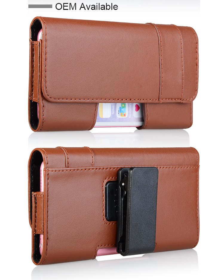 leather Holster with belt clip for iPhone