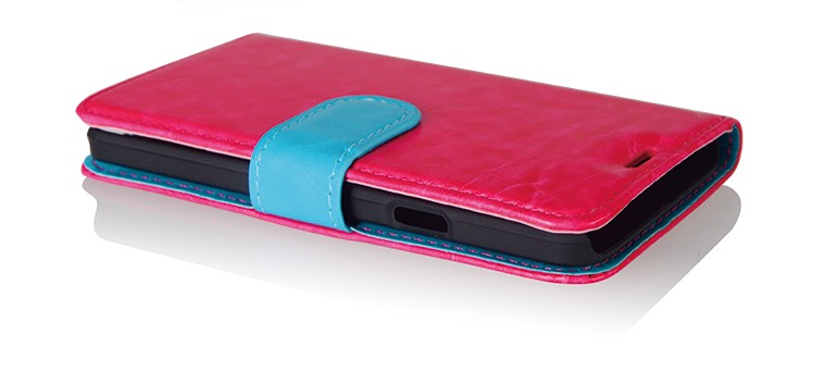  PU Leather Tas Flip Case untuk Samsung