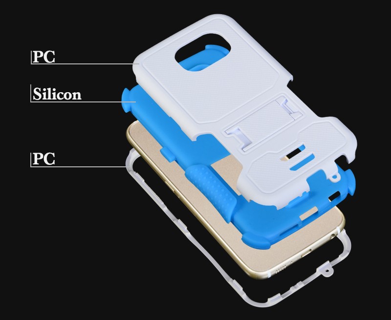  kickstand sulit dipecahkan telepon kasus untuk samsung s6