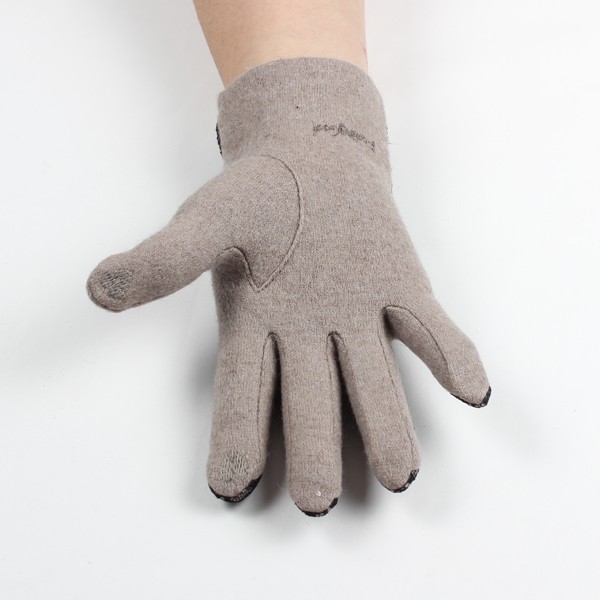 stylish winter gloves with lace and bow