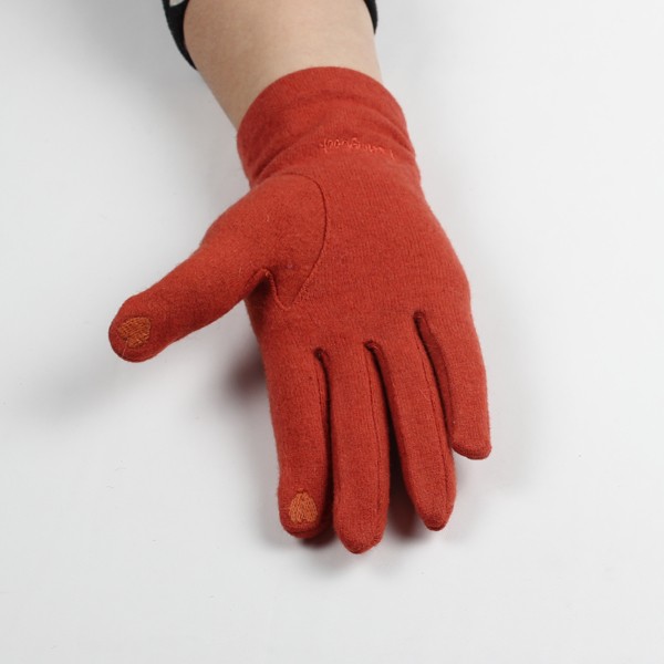 schermo di tocco di guanti di lana delle donne per