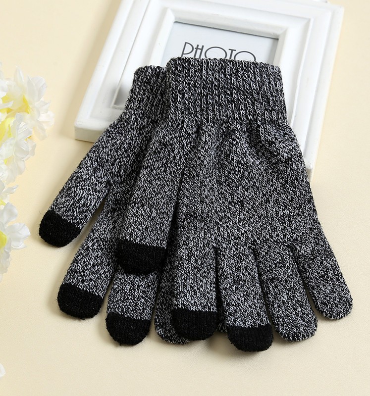 Sublimation Printing touch screen knit glove for mobile phone