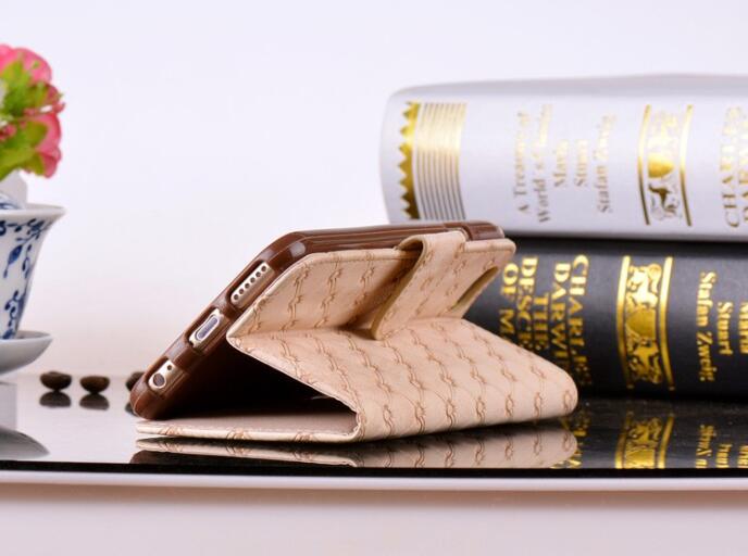 leather multi functional stand wallet case