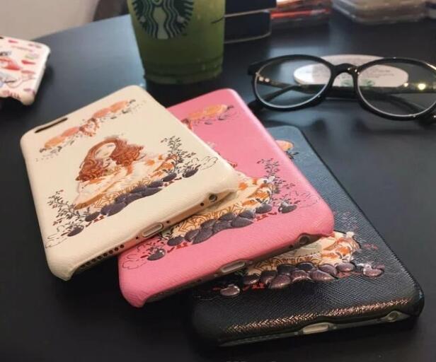 3D Beautiul Rose Girl Pattern Case for iPhone6 for iPhone7 pc Hard Case