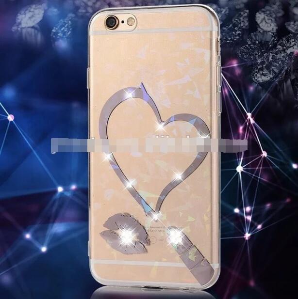  TPU Miękkie diamond Telefon Przypadkach Dla iphone 6 /6S/ 6 Plus