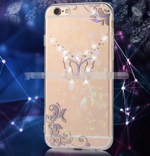  diamante Macio TPU Telefone Casos Para iphone /6S/ 6 6 Plus