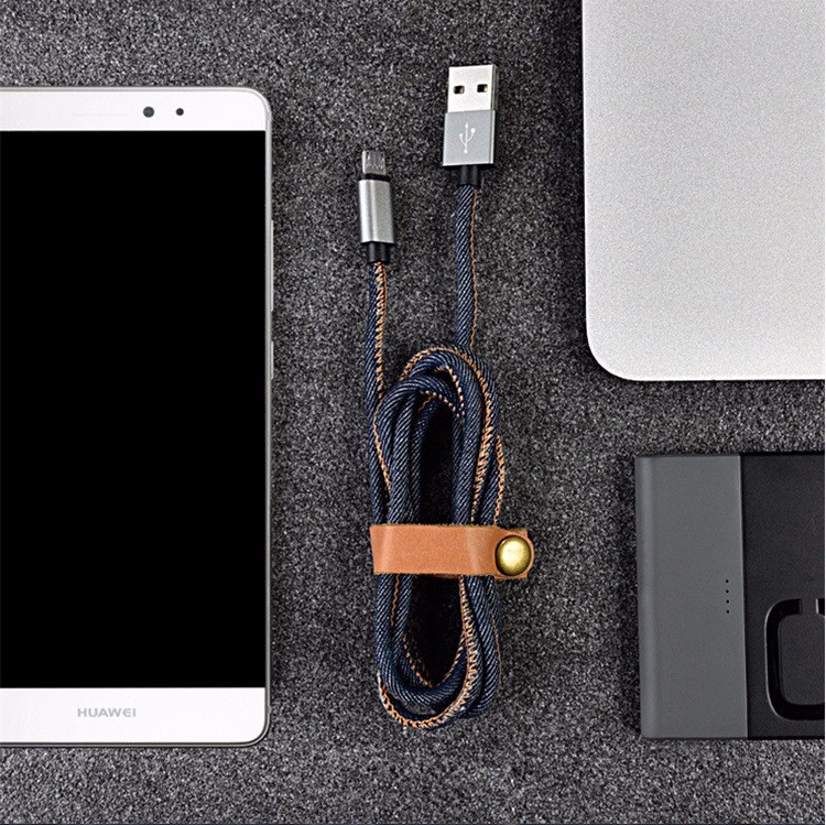 jean denim pentru iphone mobile custom usb încărcător cablu
