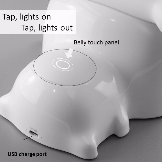 usb touch kontrol led bordlampe
