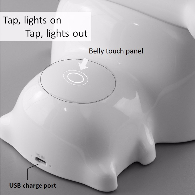 controllo touch usb led lampada da tavolo