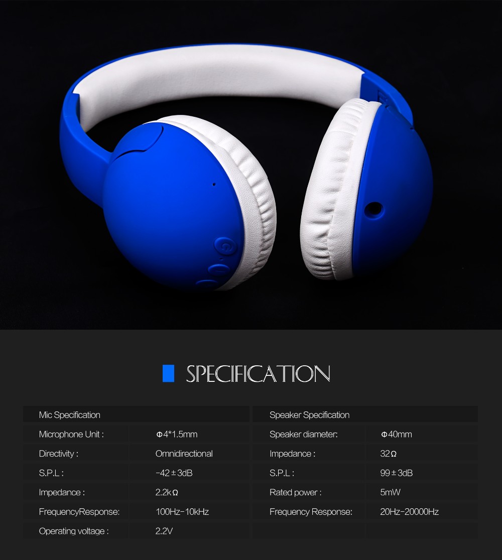  foldable stereo bluetooth headphone