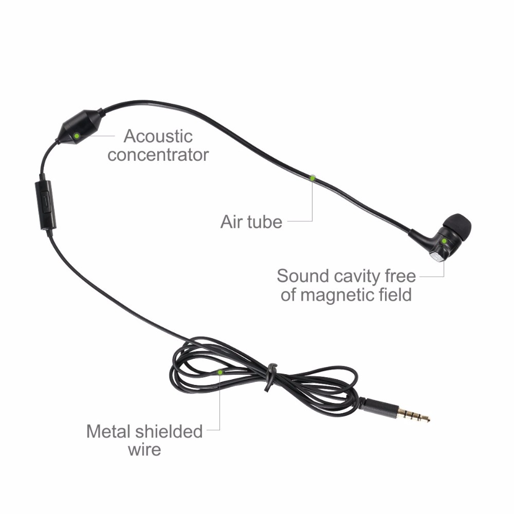 3,5 mm wried vzduchové trubice mobilní telefon sluchátko 